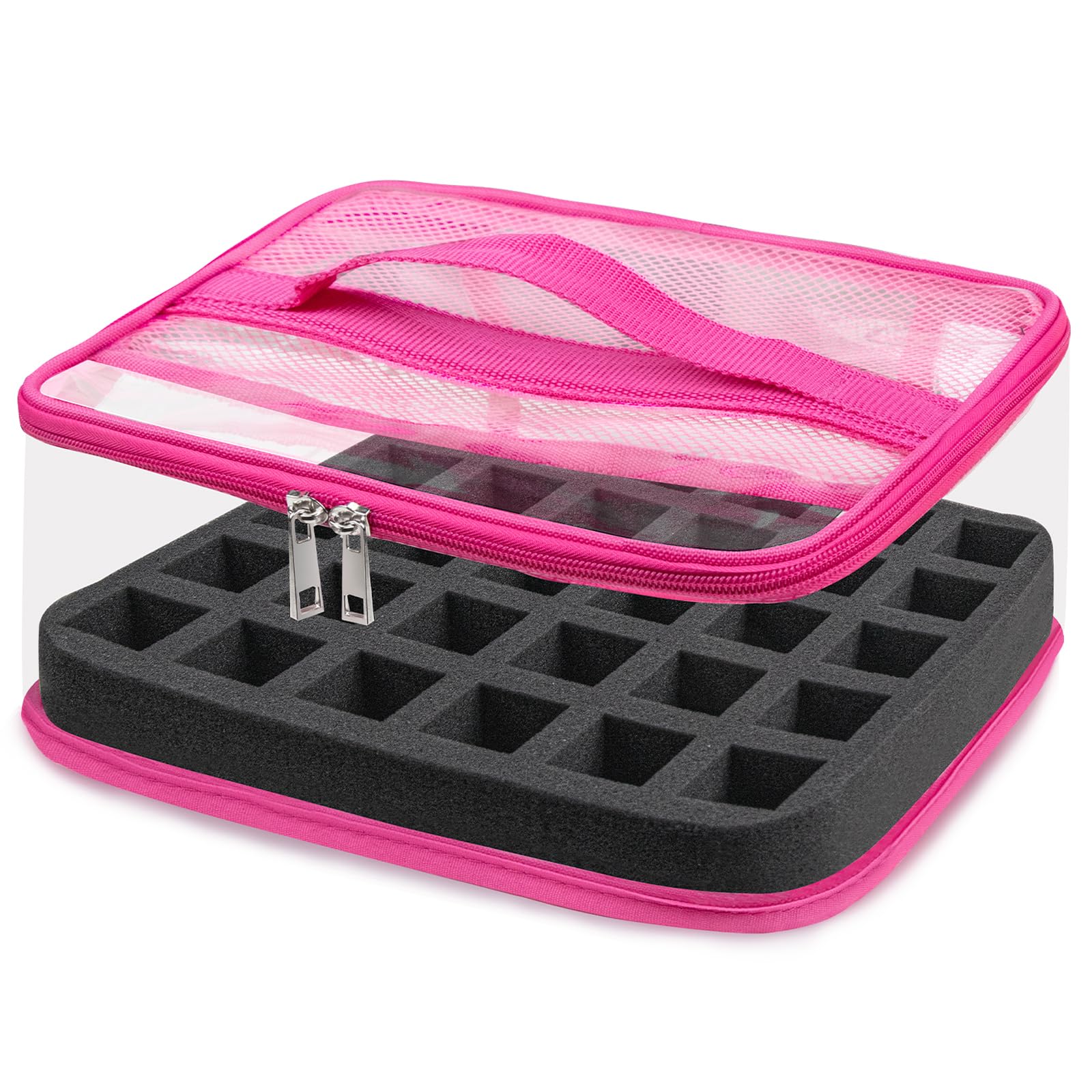 SUBAY nail polish organizer with clear view of bottles for quick color selection