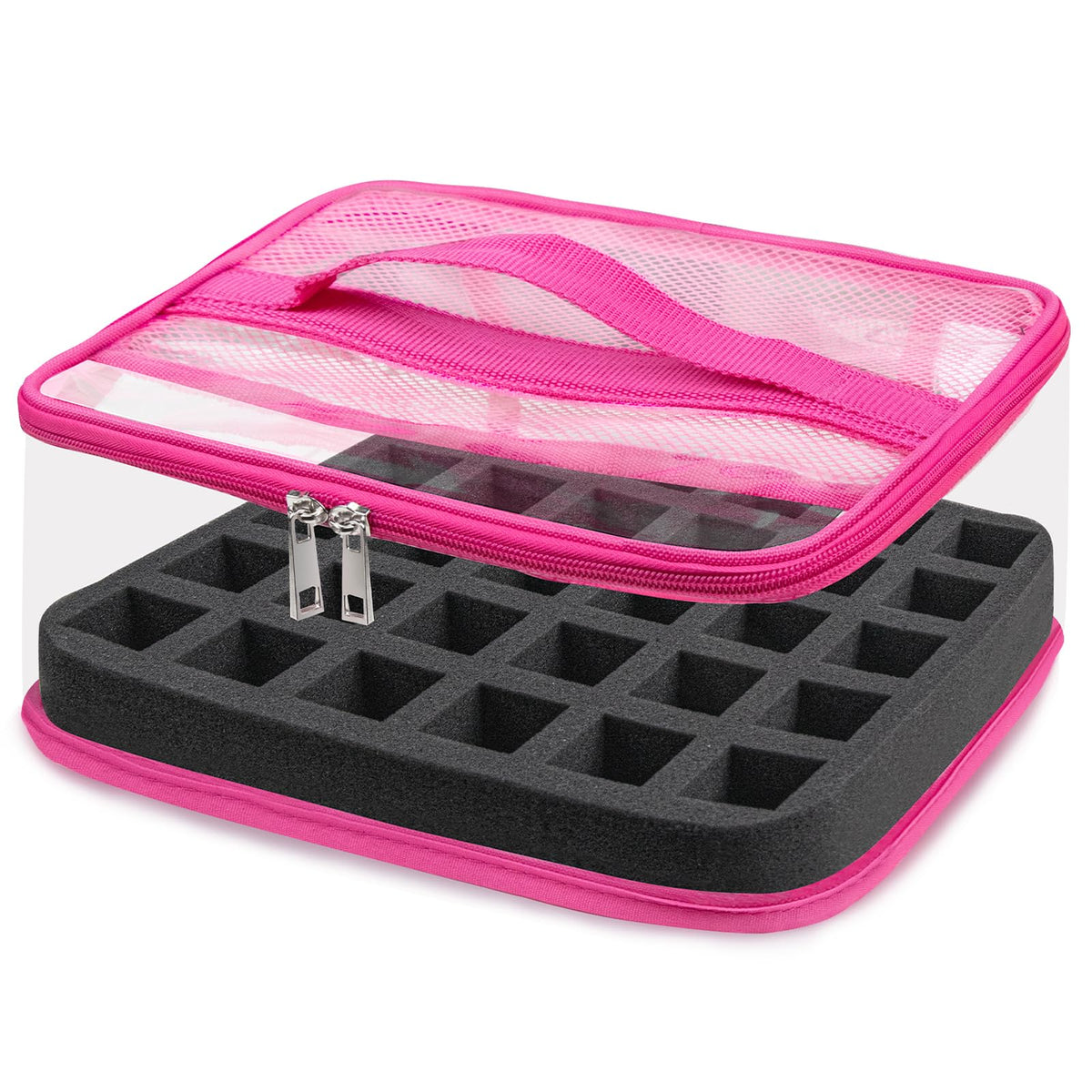 SUBAY nail polish organizer with clear view of bottles for quick color selection