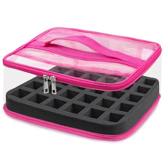 SUBAY nail polish organizer with clear view of bottles for quick color selection