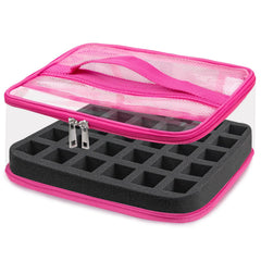 SUBAY nail polish organizer with clear view of bottles for quick color selection