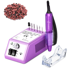 Subay professional nail drill handpiece in purple for smooth, low-noise operation.