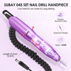 Subay sanding bands pack in purple, ready for efficient nail prep and smoothing.