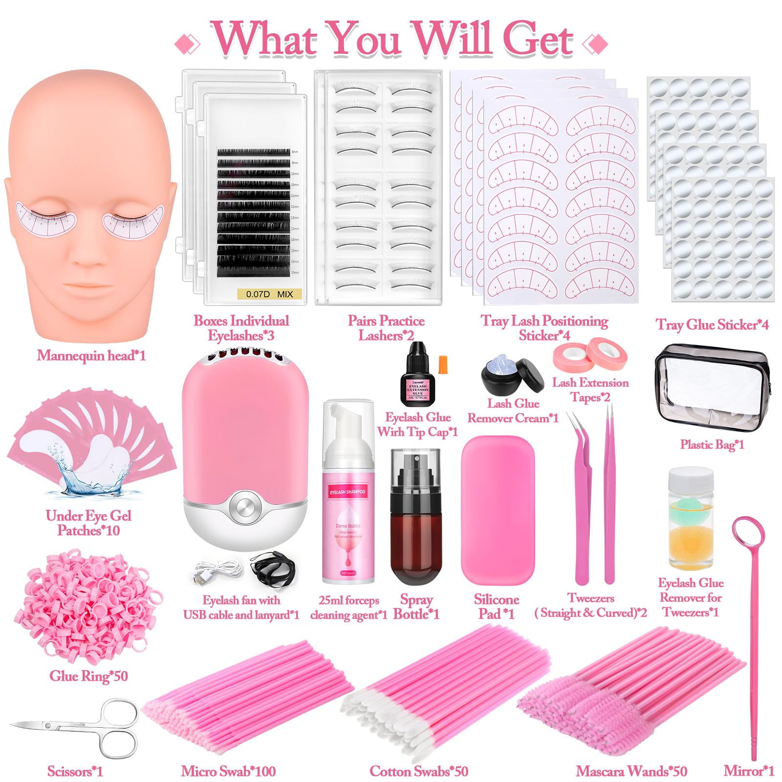 Sublaga practice lashes enable gentle handling and realistic practice for lash beginners.
