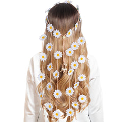 Sucrain floral headband pairs with casual outfits or dressier ensembles.