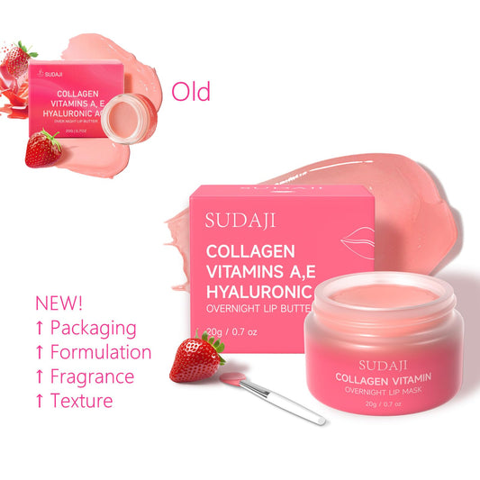 Applying SUDAJI lip balm during nighttime routine for softness