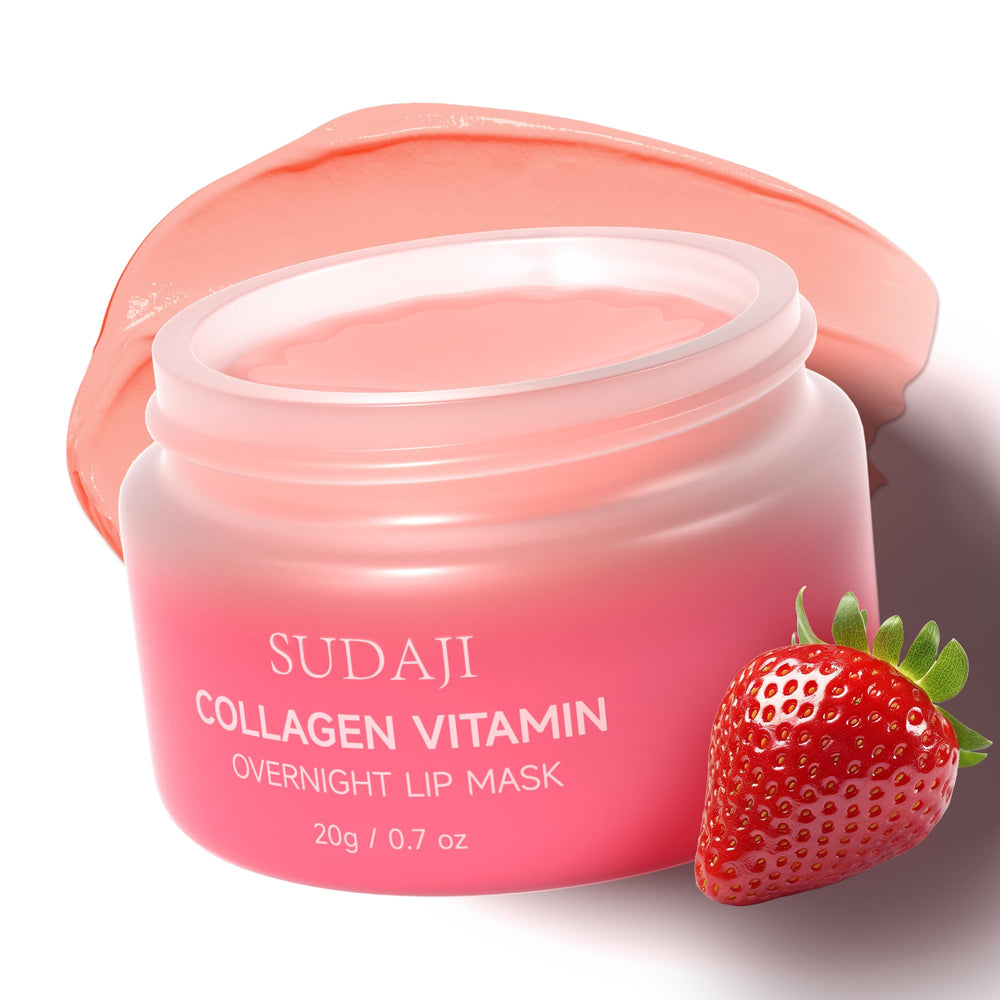 Unboxed SUDAJI lip mask packaging opened for display