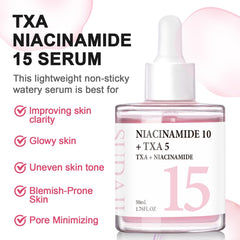 SUDAJI TXA Niacinamide serum reduces visible pores for smoother texture.