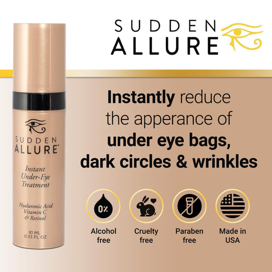SuddenAllure eye bags before shows potential puffiness reduction.