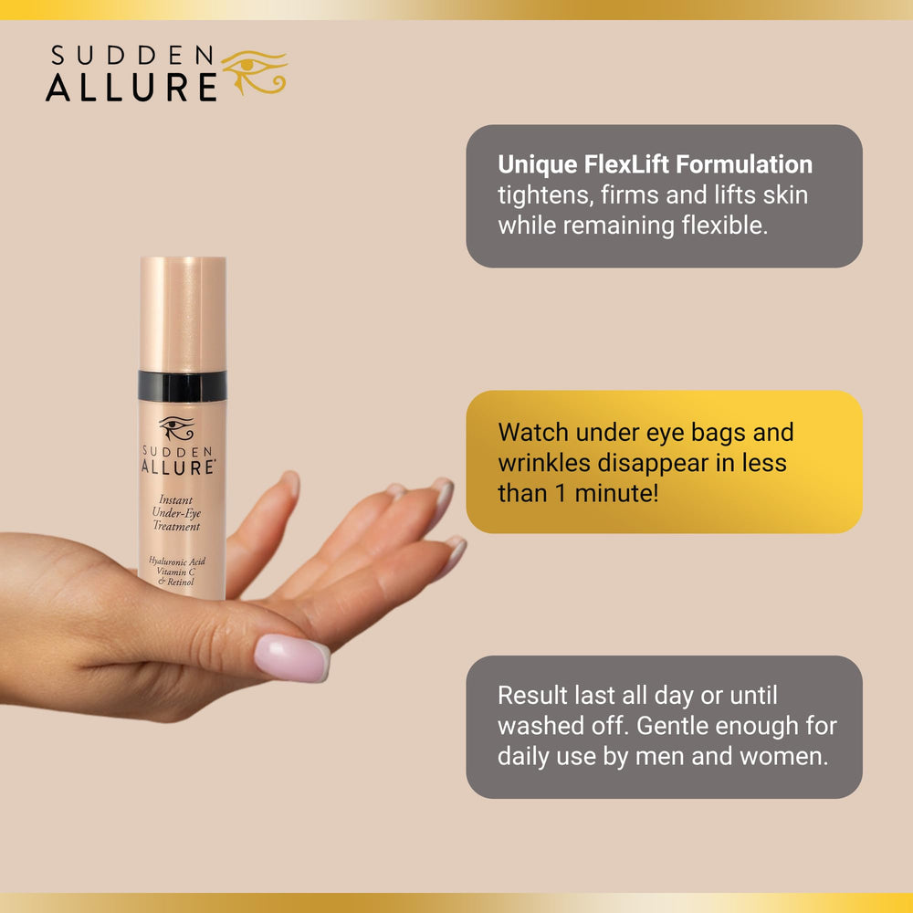 SuddenAllure Made in USA label highlights clean, premium formula.