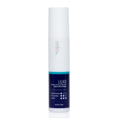 SUDZZFX LUXE bottle with nozzle, delivering luxury shine and detangling for all hair types.
