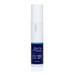 SUDZZFX Zenyth serum bottle closeup highlighting frizz control and shine