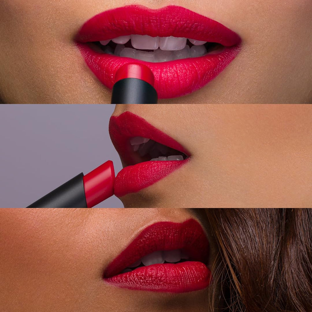 SUGAR Nothing Else Matter lipstick being applied for bold red lip.