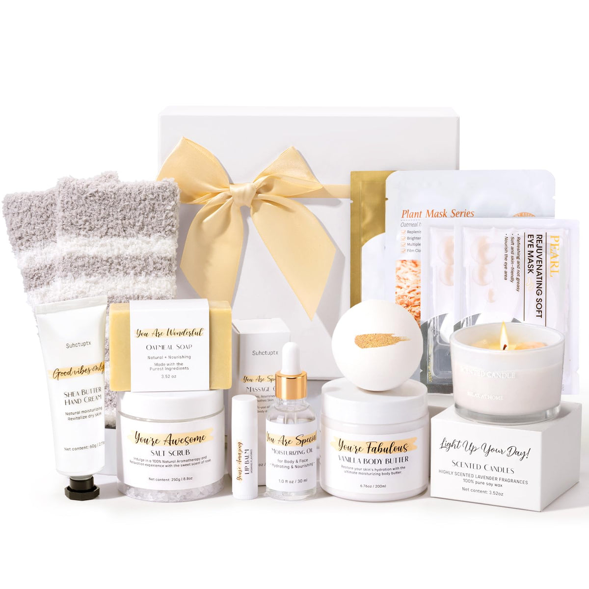 Suhctuptx spa box front view, ideal for relaxing home gifting