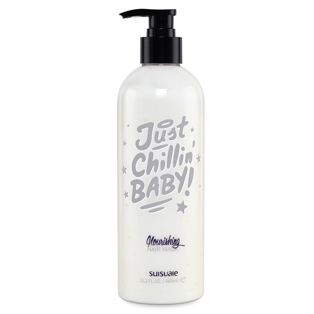 Suisuaie conditioner bottle front for all hair types.