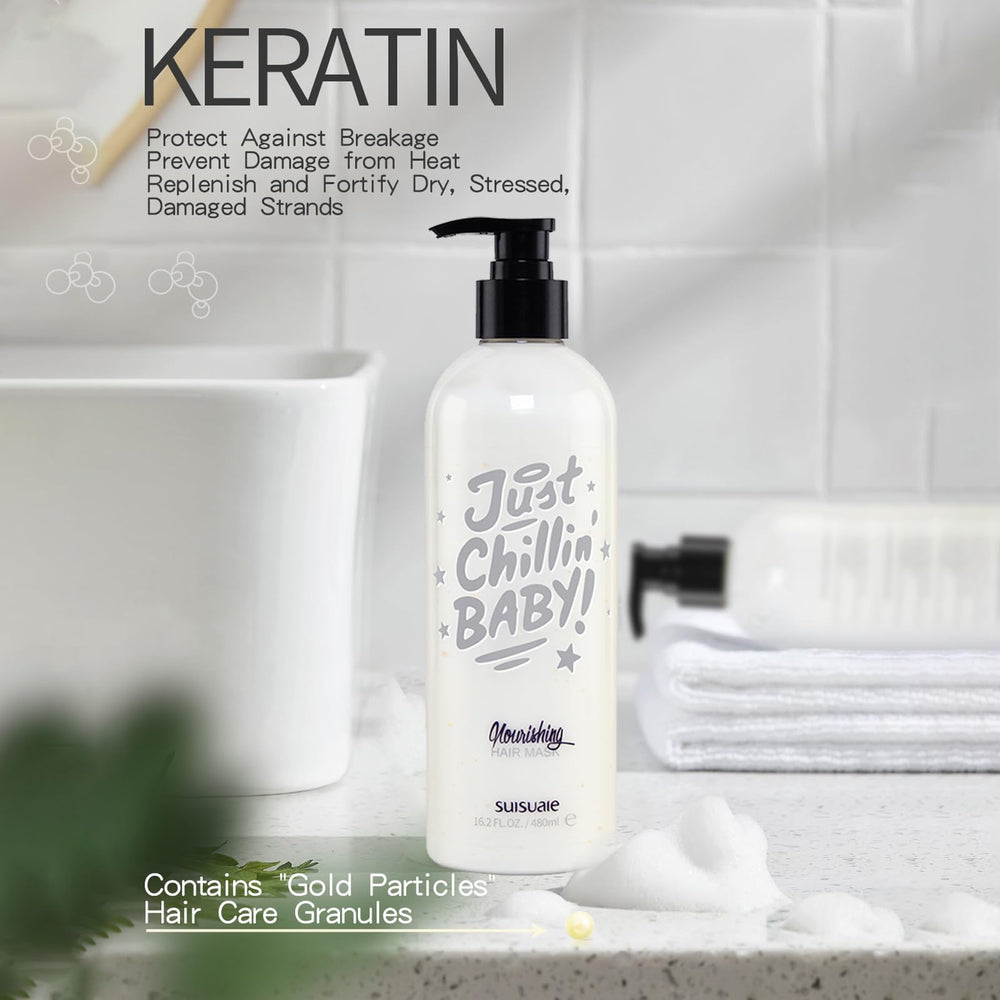 Dry hair appears smoother and more manageable after use.