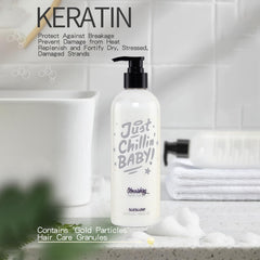 Dry hair appears smoother and more manageable after use.