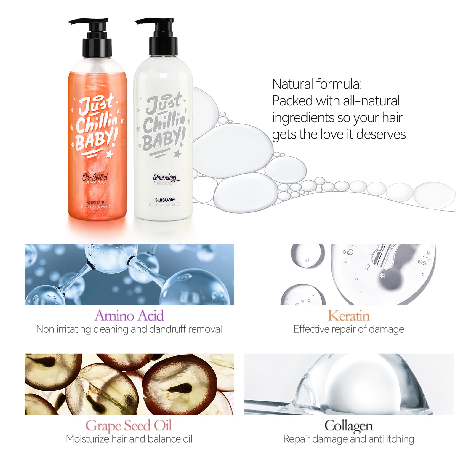 Suisuaie set packaging front view showing 32.4 oz duo