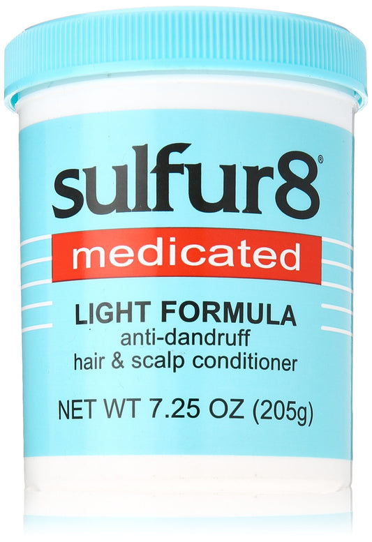 Sulfur 8 medicated light formula conditioner bottle for lightweight scalp conditioning