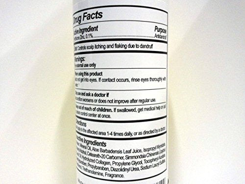 Sulfur-8 Oil Moisturizing Lotion bottle back view; seals in moisture for daily skin care.