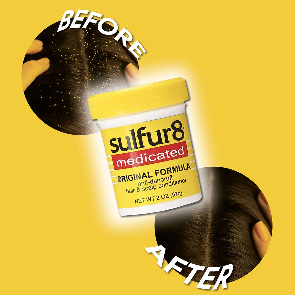 SULFUR8 hair conditioner bottle softens strands for easier styling
