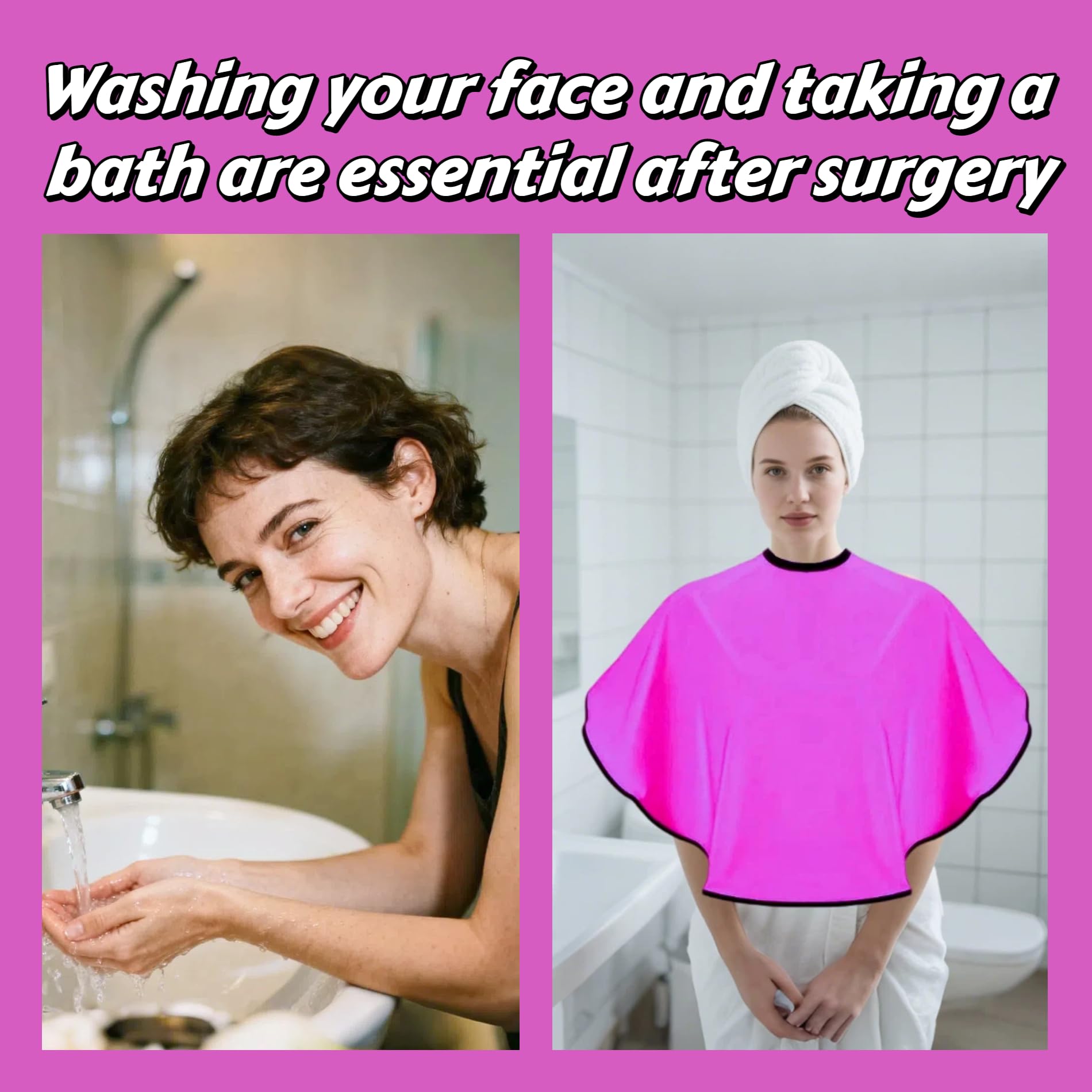 Sulieschen Lightweight Waterproof Material offers comfortable wear during recovery showers.