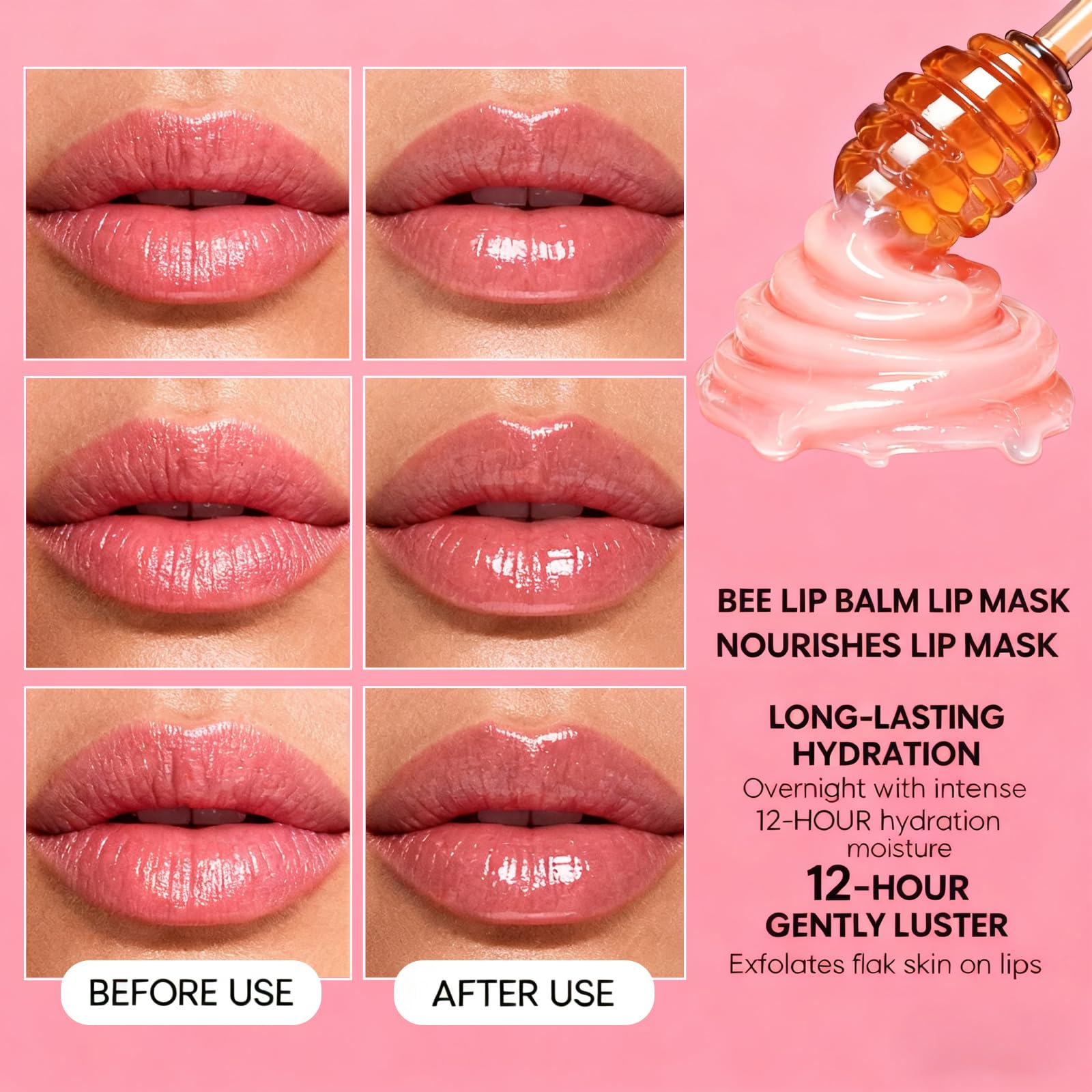 Sulily Bee Lip Balm applicator closeup showing propolis-infused texture for smooth lip care