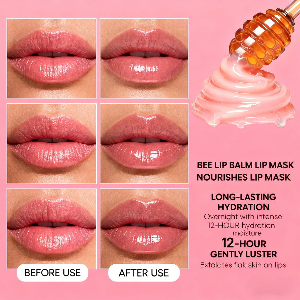 Sulily Bee Lip Balm applicator closeup showing propolis-infused texture for smooth lip care