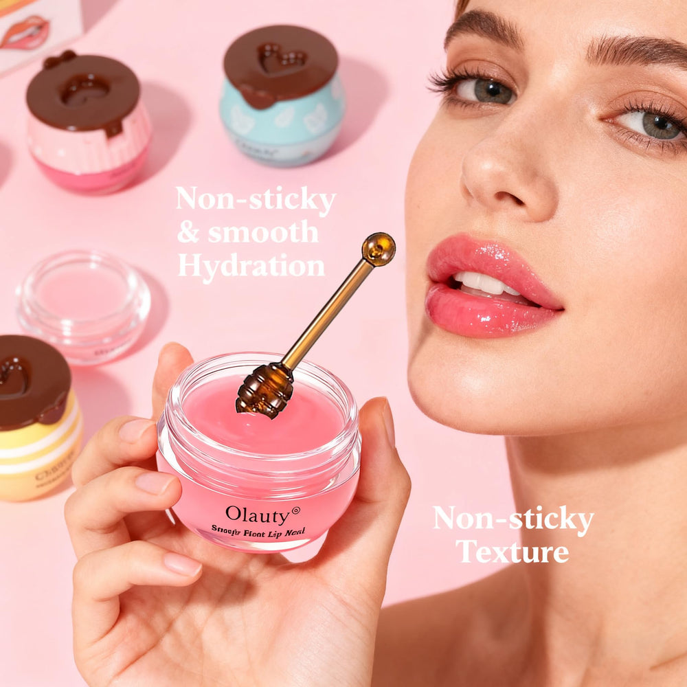 Sulily Propolis-infused balm in a honey jar signifies natural nourishment for lips