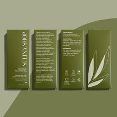 Sulina Tamanu Oil glass bottle featured for premium packaging.