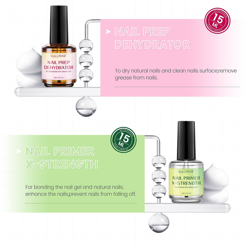 SULLMAR Nail Strengthener bottle showcases fortifying action for natural nails.