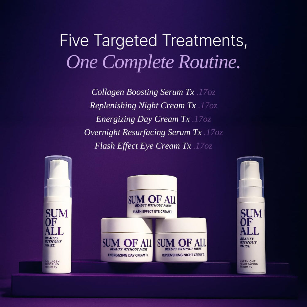 Sum Of All day cream tx tube delivers lightweight moisture for daily glow.