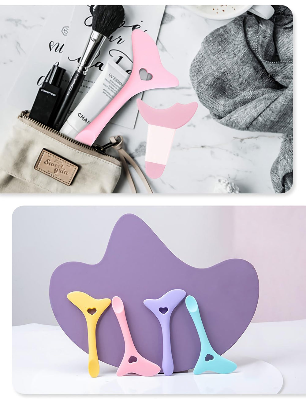 SUMEITANG Soft Silicone Multi Tool ergonomic, travel-friendly makeup aid