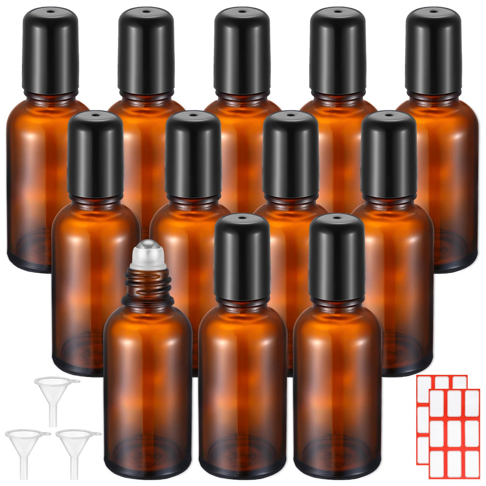Sumind amber roller bottle 30ml for precise essential oil application.