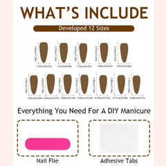 SUMINGGO nail glue and tabs kit for versatile, mess-free application.