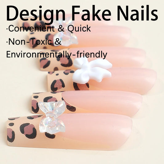 SUMINGGO easy-apply press-on nails with glue or tabs for quick, no-dry-time styling.