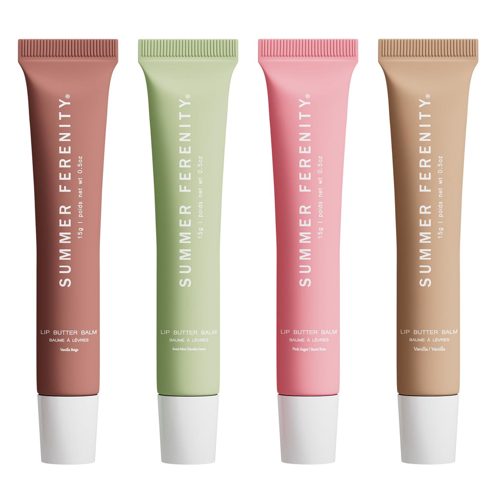 Summer Ferenity lip butter balm compact showing on-the-go hydration.