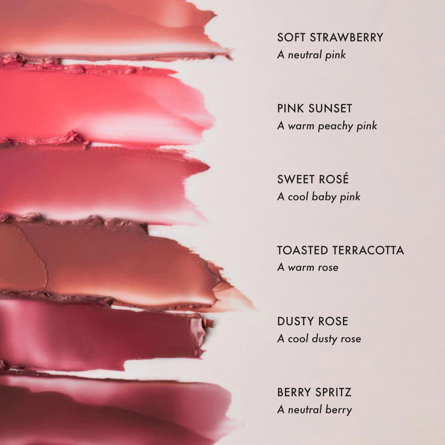 Summer Fridays Blush Butter Balm Berry Spritz close-up highlighting barrier-supporting ceramides in the formula.