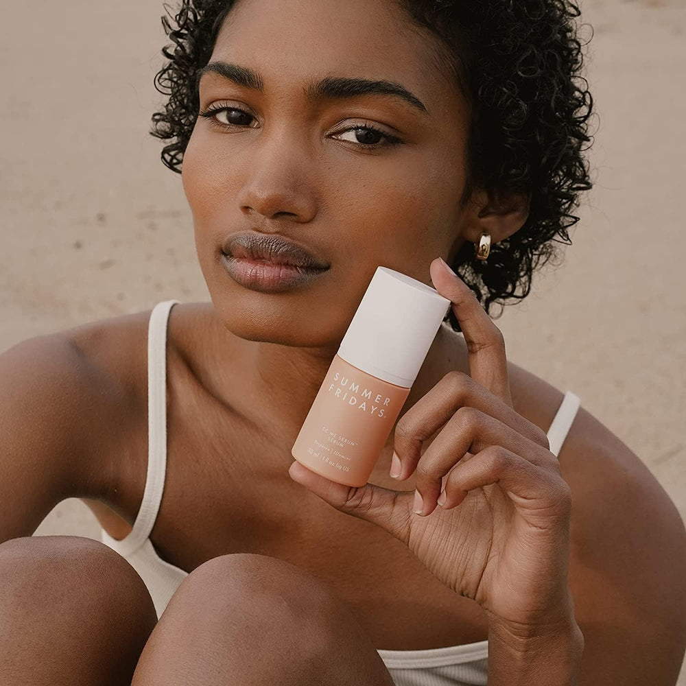 Packaging details of Summer Fridays CC Me Serum