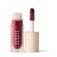 Summer Fridays Dream Lip Oil Midnight Berry bottle with high shine hydration.