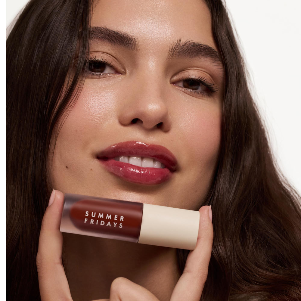 Close-up of Dream Lip Oil texture delivering deep moisture and softness.