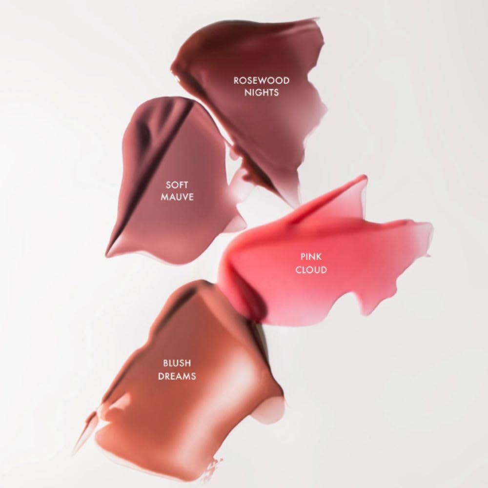 Summer Fridays Rosewood Nights tint adds warmth to lips.