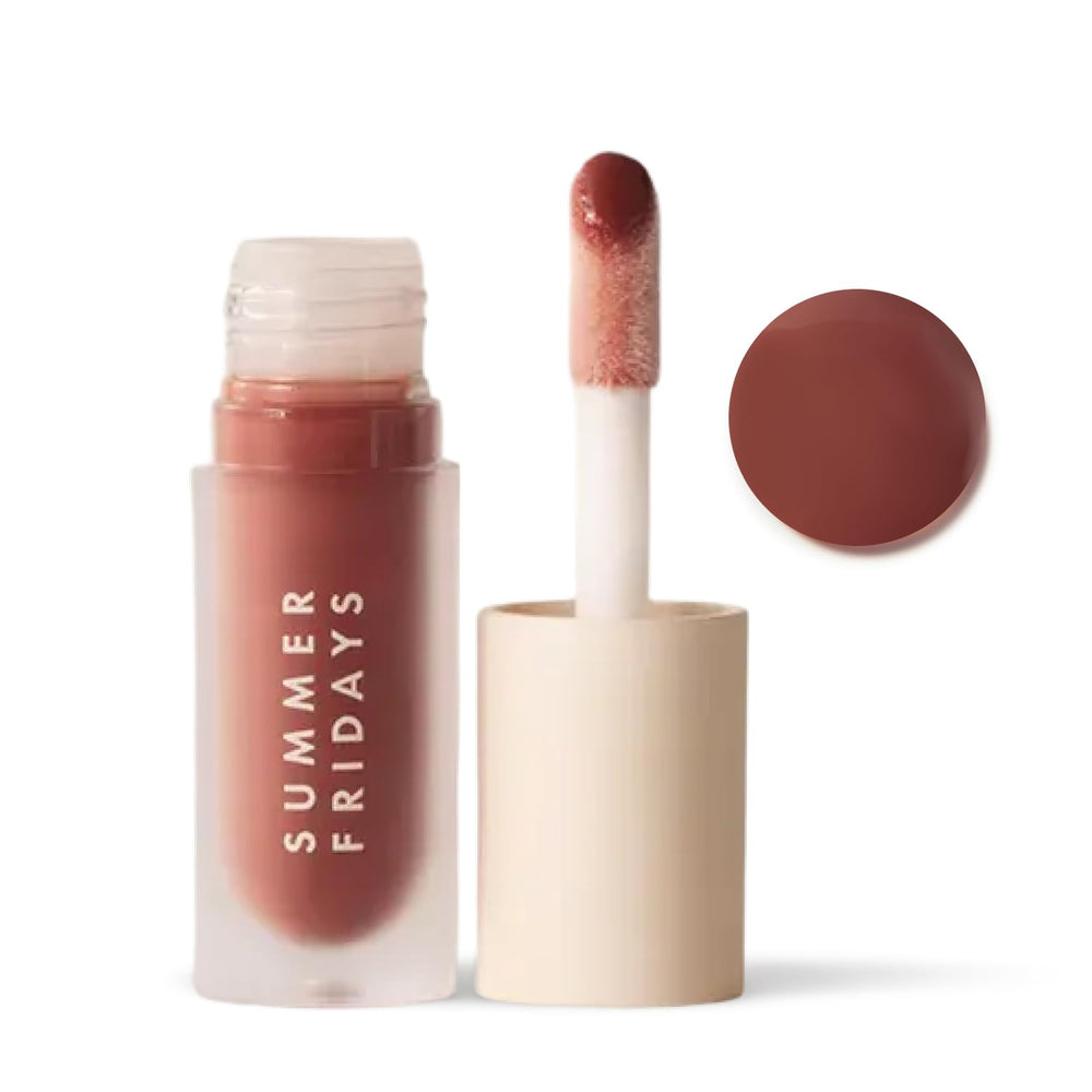Summer Fridays Dream Lip Oil tinted-glow-application delivers high shine and hydration