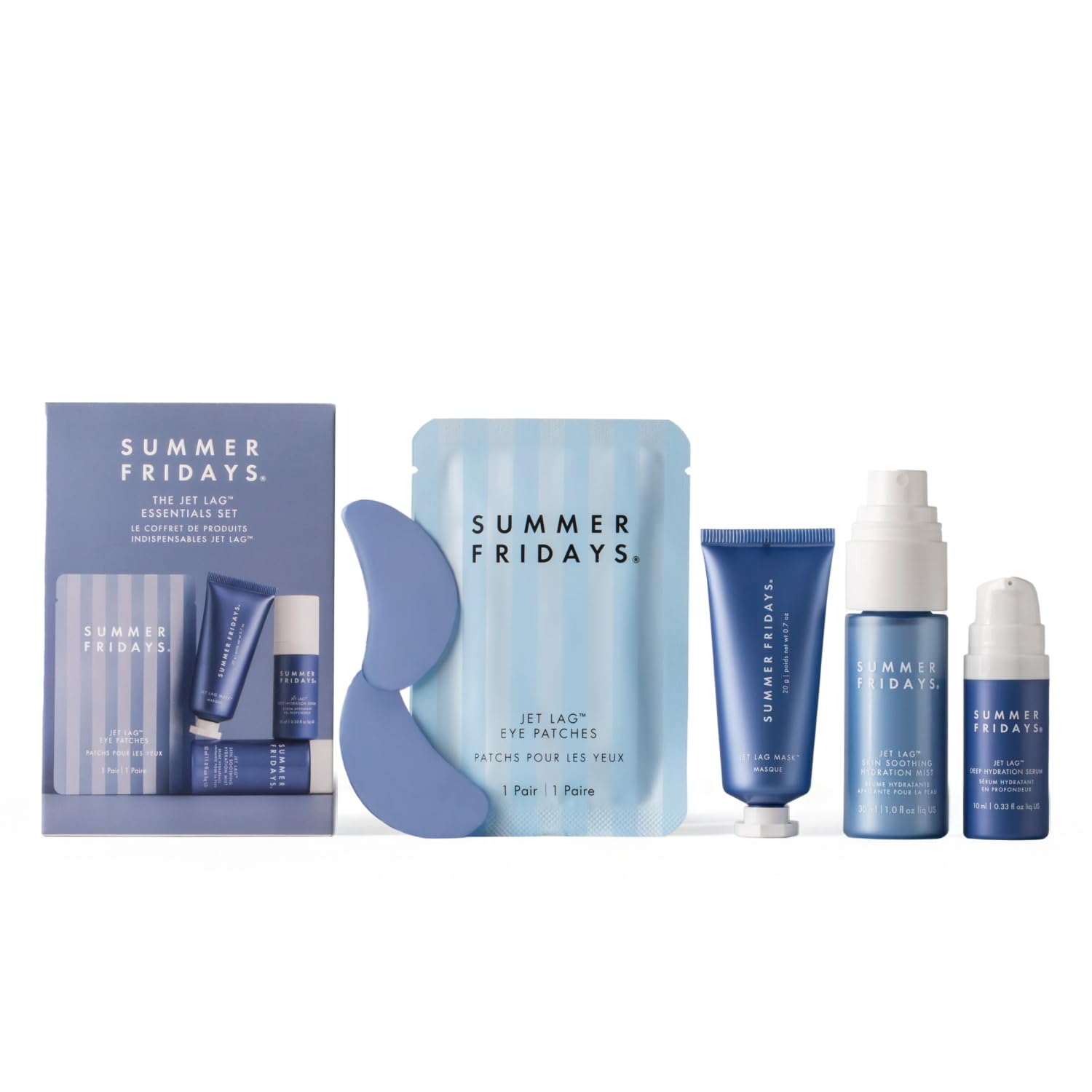 Summer Fridays Jet Lag Eye Patches refresh and de-puff the under-eye area.