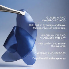 Summer Fridays Jet Lag Under Eye Patches infuse caffeine and peptides for a refreshed, awake-looking eyes.
