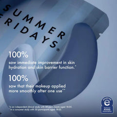 Summer Fridays Jet Lag patches sit gently on clean skin, delivering serum evenly.