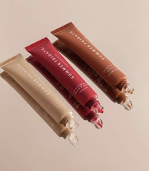Summer Fridays Lip Butter Balm Set Iced Coffee swatch with cocoa tint and moisture