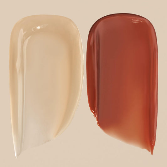 Summer Fridays Lip Butter Balm Vanilla Beige tube with sheer tint.