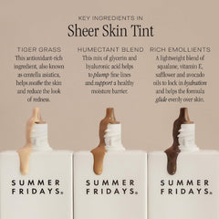 Summer Fridays shade 7 swatch on forearm shows medium-deep tone.