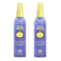 Sun Bum Blonde Tone Enhancer 2-pack bottles front for cooler tones and hydration.