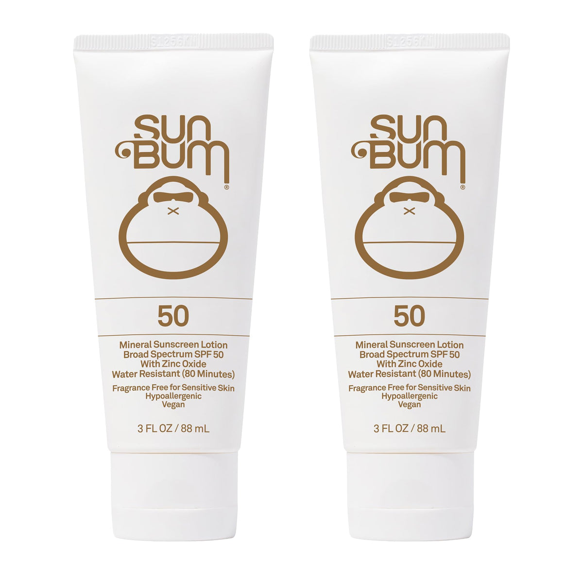 Sun Bum Mineral SPF 50 2-pack front view, ready for beach days.